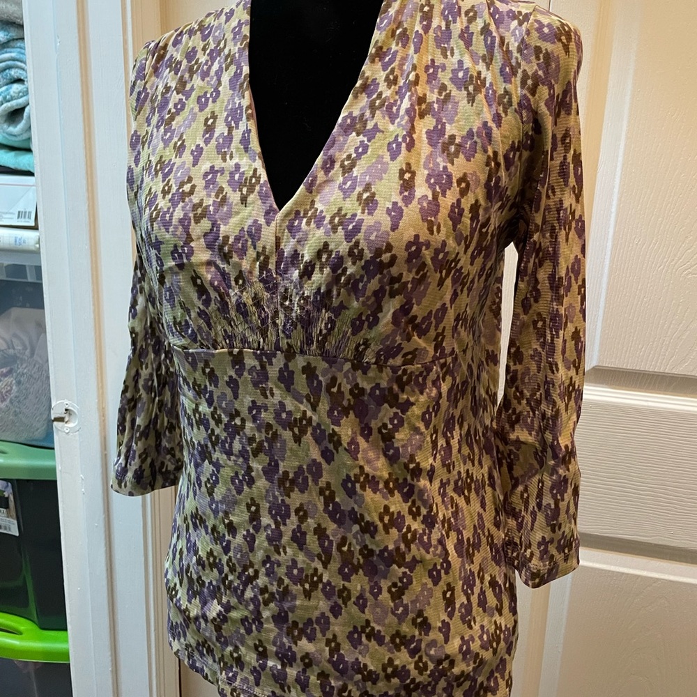 AXcess Top Green & Purple Hues - size L